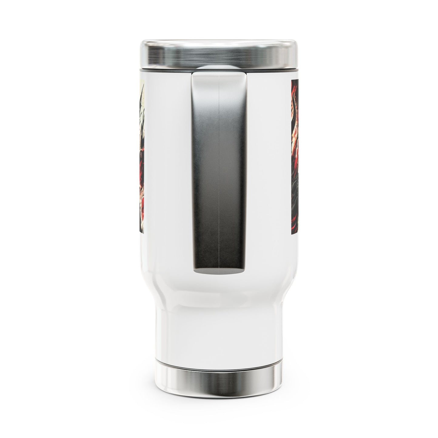 Stainless Steel Travel Mug with Handle, 14oz
