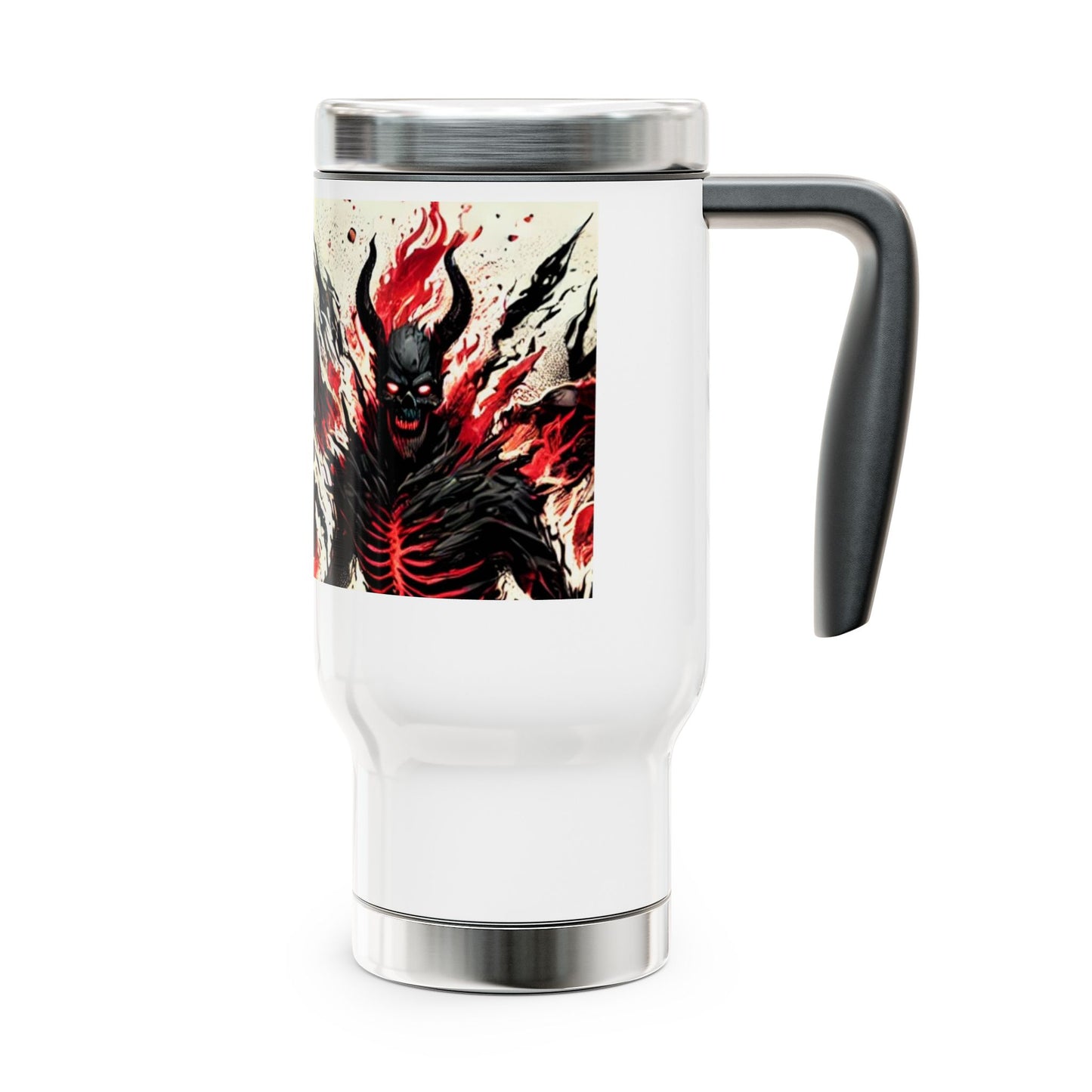 Stainless Steel Travel Mug with Handle, 14oz