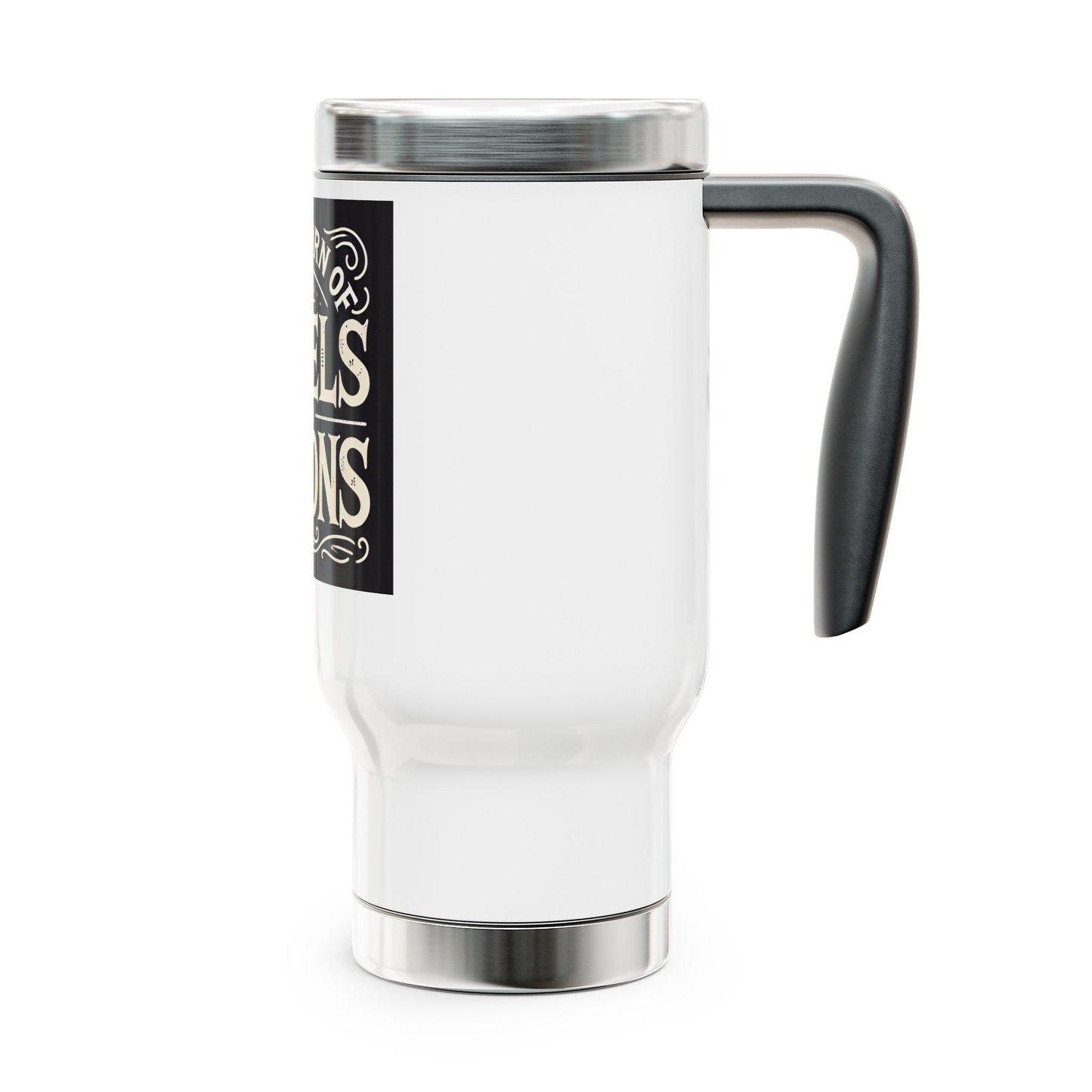 Stainless Steel Travel Mug with Handle, 14oz